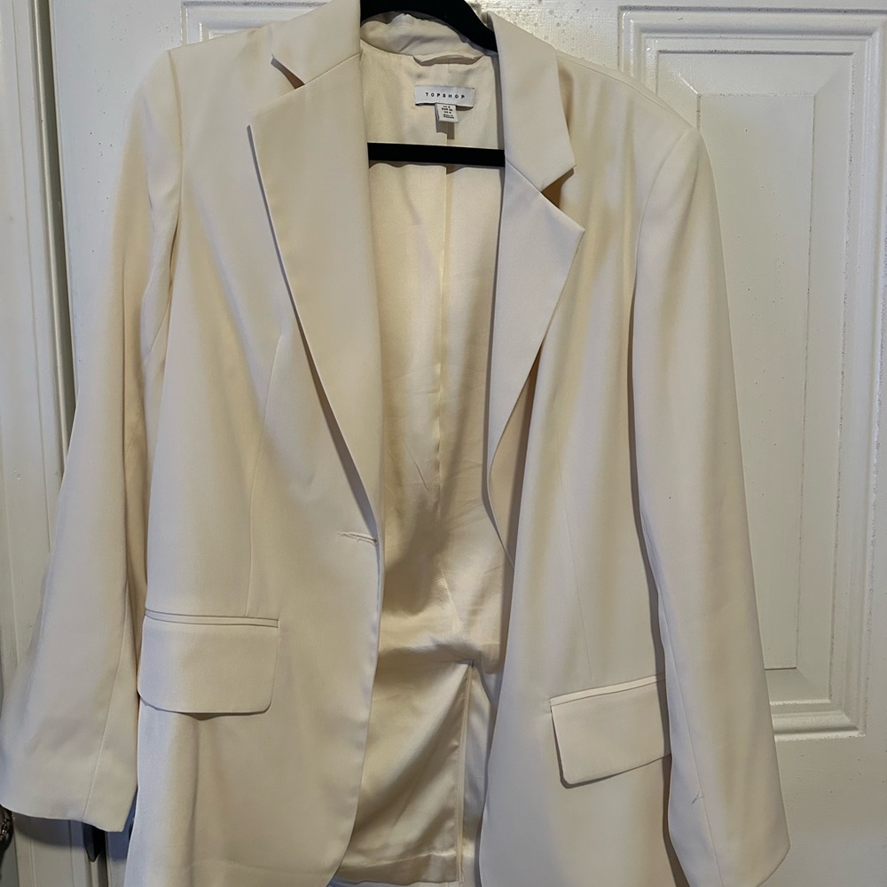 Topshop cream blazer NWOT
